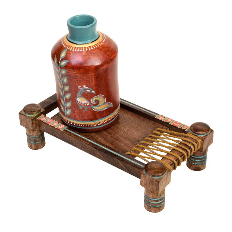 Anika  Vase & Mini Charpai - Two Piece Set media 4