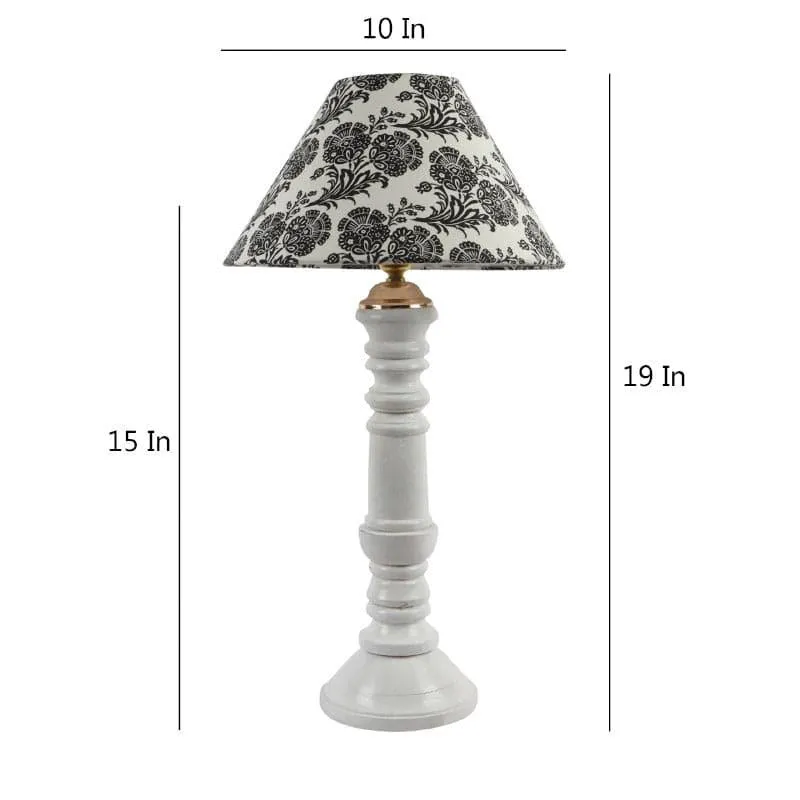 Filigree Araceli Fabric Table Lamp - Black,White media 5