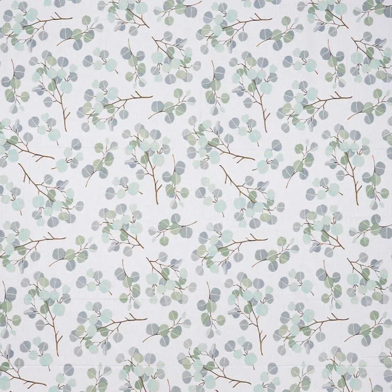 Birdie Love Floral Cotton Bedsheet (Olive Green) - 180 TC media 5