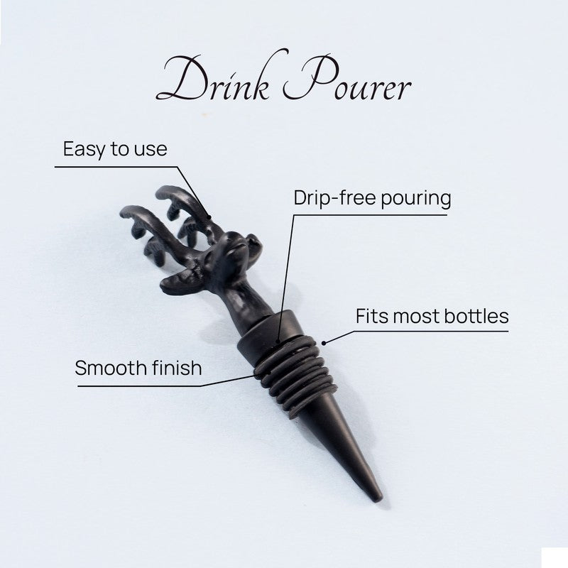 Noir Stag Stainless Steel Pourer - Black media 3
