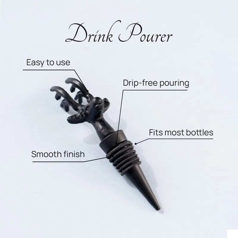 Noir Stag Stainless Steel Pourer - Black media 3