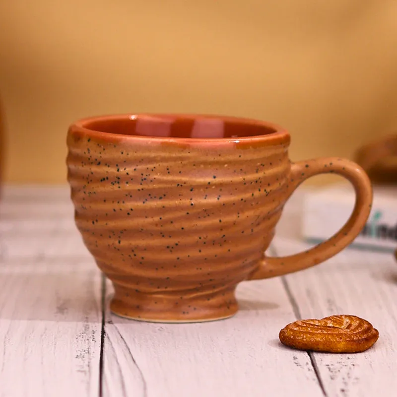 Constanza Ceramic Tea Cup (150 mL)/Brown) media 1
