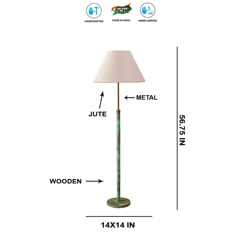 Drift Wooden Floor Lamp - Grey media 8