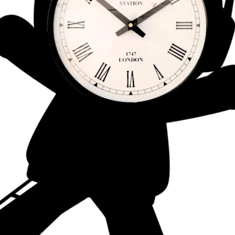 Astrova Steel Analog Wall Clock - Black media 5