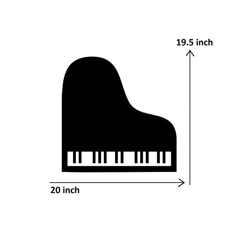 Piano Black Iron Wall Accent media 5