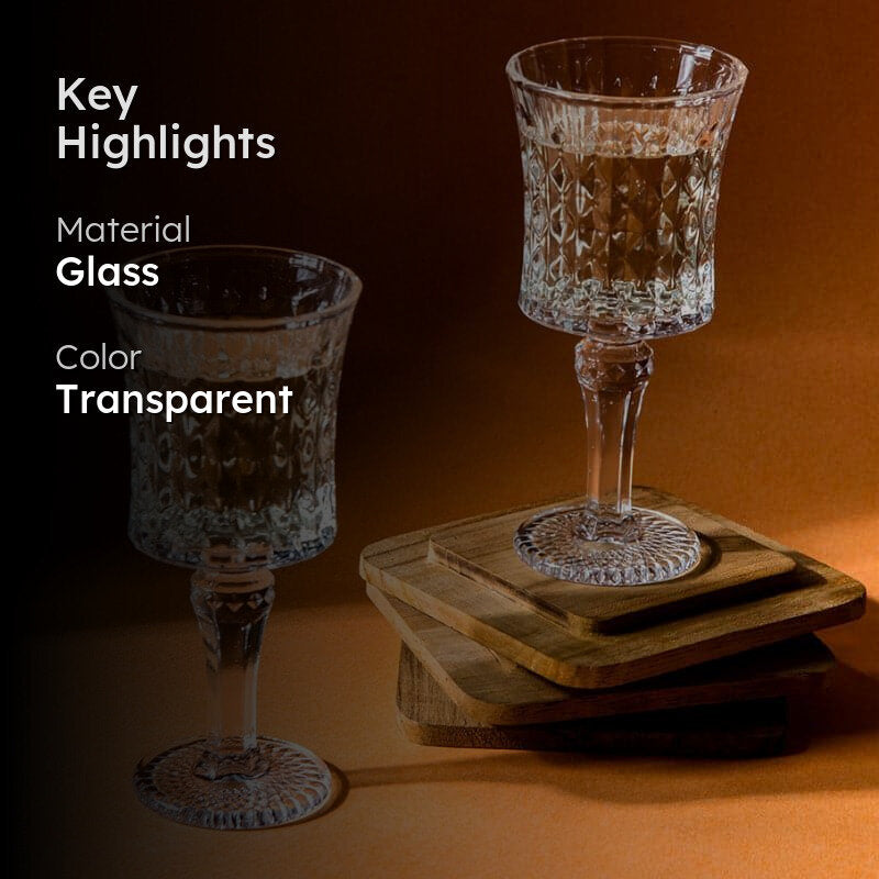 Silas Zane Goblet Glasses (200 ml) - Set Of Four media 2