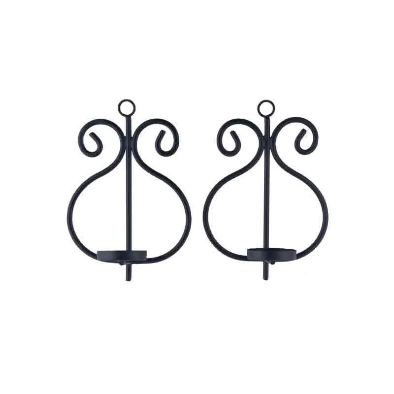 Aureate Candle Holder - Black - Set Of Two media 6