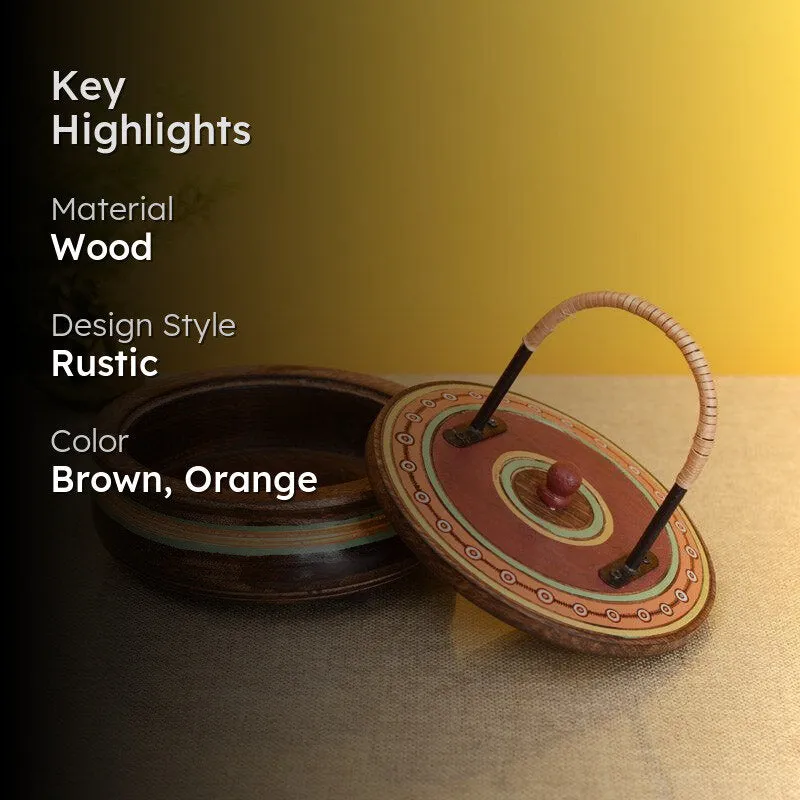 Bhrithi Handcrafted Wood Casserole media 2