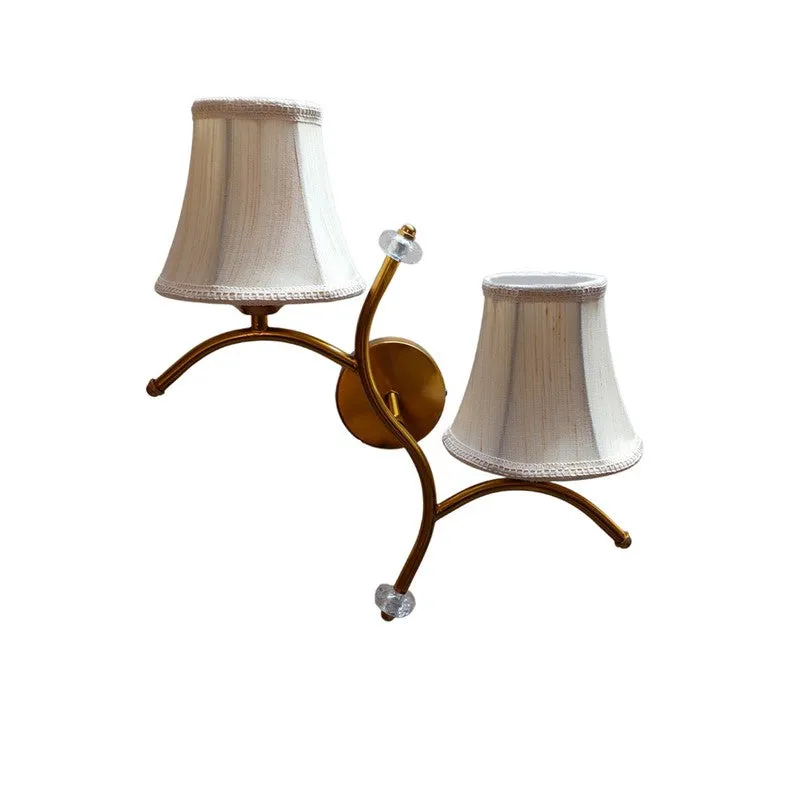 Aurelume Twin Cotton Wall Lamp - Beige media 4