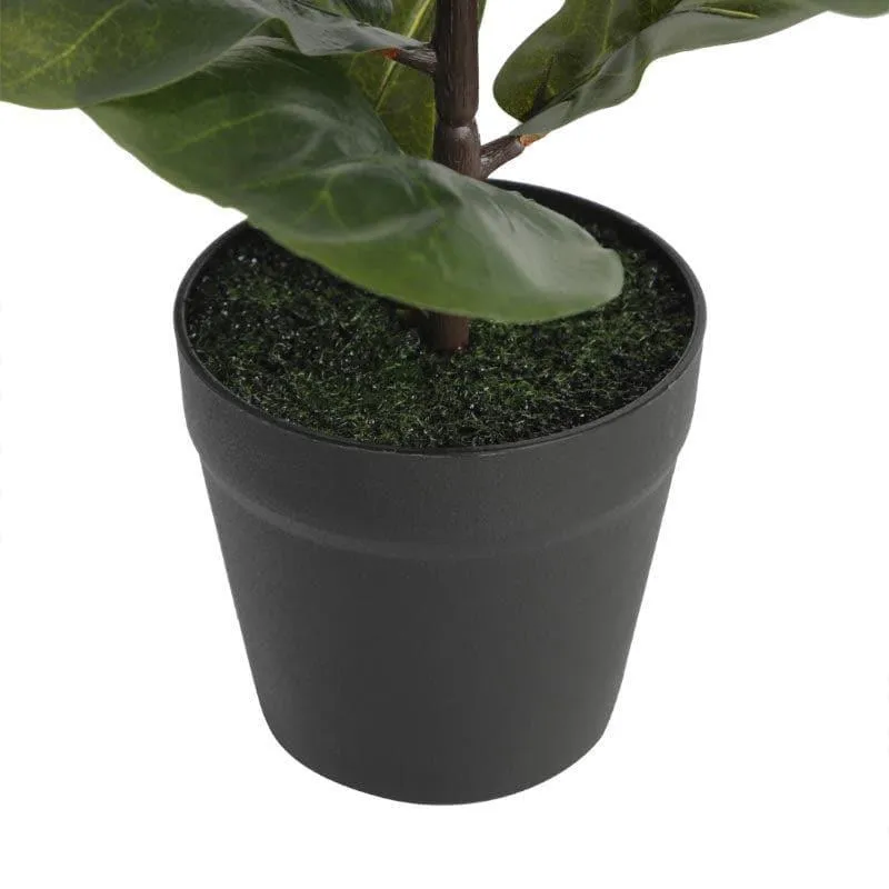 Faux Fiddle Bonsai In Cone Pot - 37 cms media 3