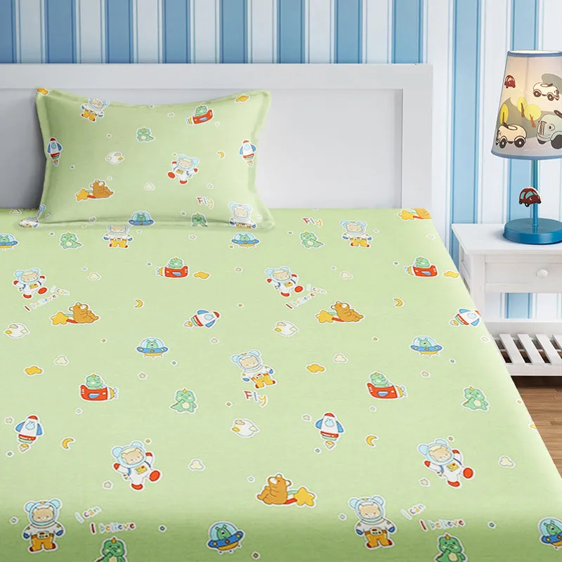 Dream Rocket Kids Cotton Bedsheet - 210 TC media 4