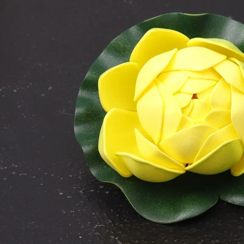 Timeless Floating Artificial Lotus - Yellow media 4