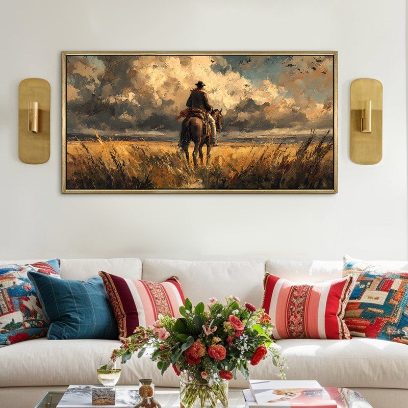 Longstride Canvas Wall Painting With Frame