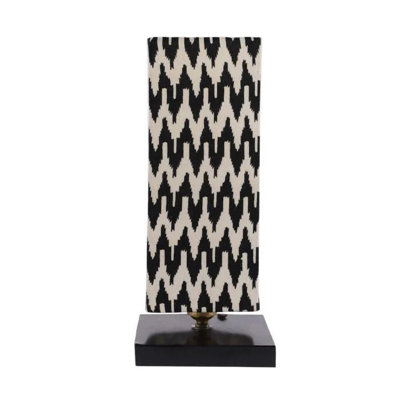 Chevronic Ingram Fabric Table Lamp - Black,White media 4