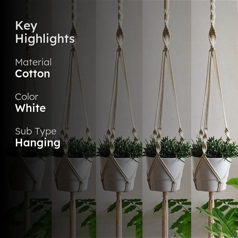 Grelita Macrame Planter - Set Of Five media 2
