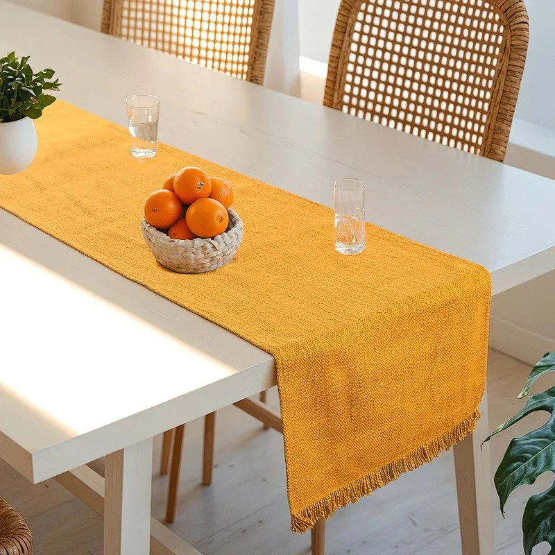 Premium Cotton Table Runner - Yellow media 3