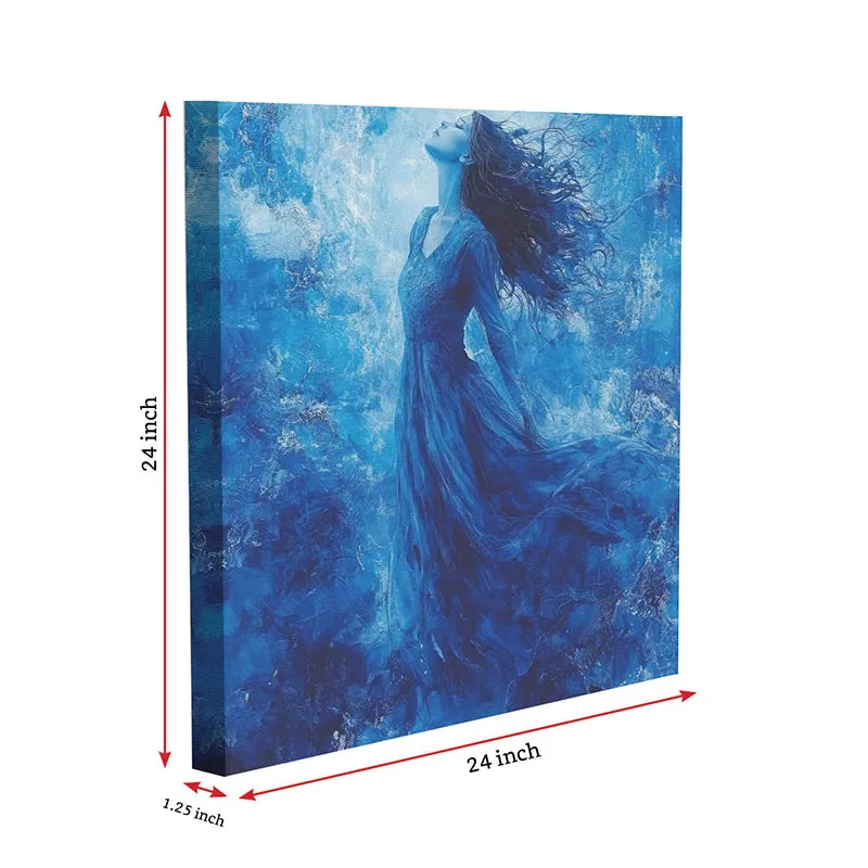 Blue Woman Canvas Wall Art media 7