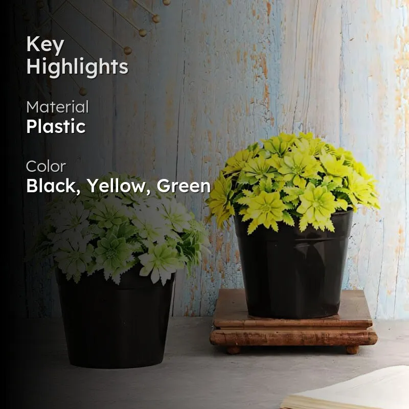 Aster Faux Plant In Sadro Pot - Set Of Two media 2