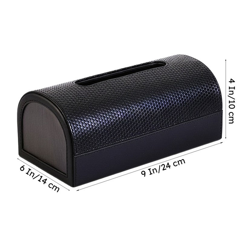 Tishue Faux Leather Tissue Box - Black media 9