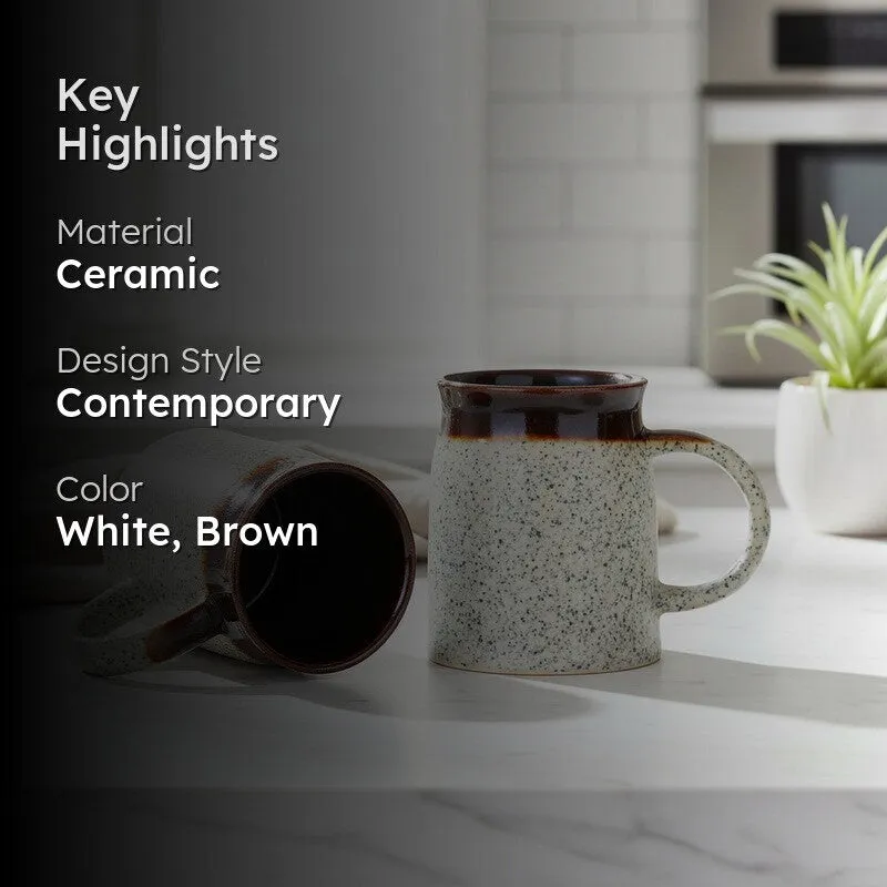Ceramic Ceramic Coffee Mug (450 mL Each) - Set Of Two media 2