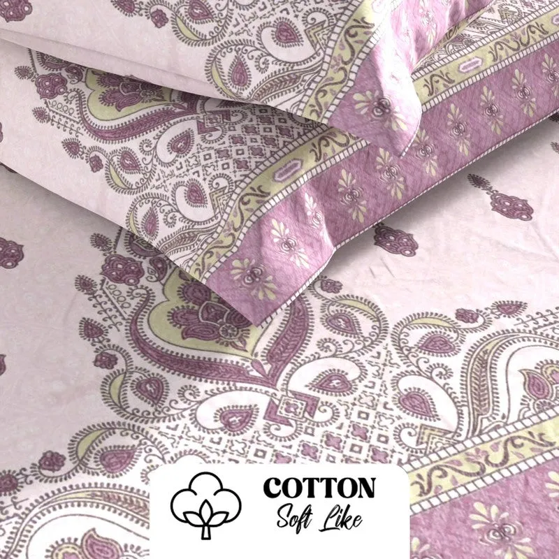 Zevric Bedsheet (Pink) - 115 GSM media 5