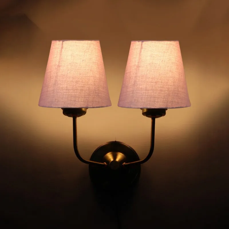 Lumoire Duo Cone Metal Wall Lamp - Gold,Grey media 7
