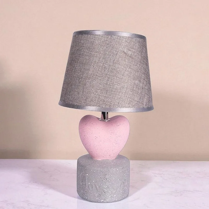AarviDecor Everly Decorative Fabric Table Lamp - Grey media 6