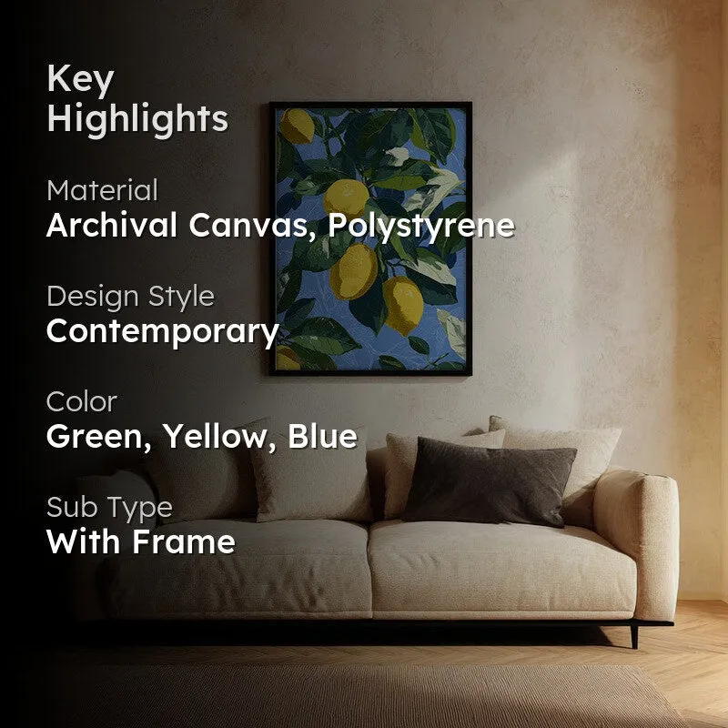 Tropical Vibes Canvas Wall Painting - Black Frame media 2