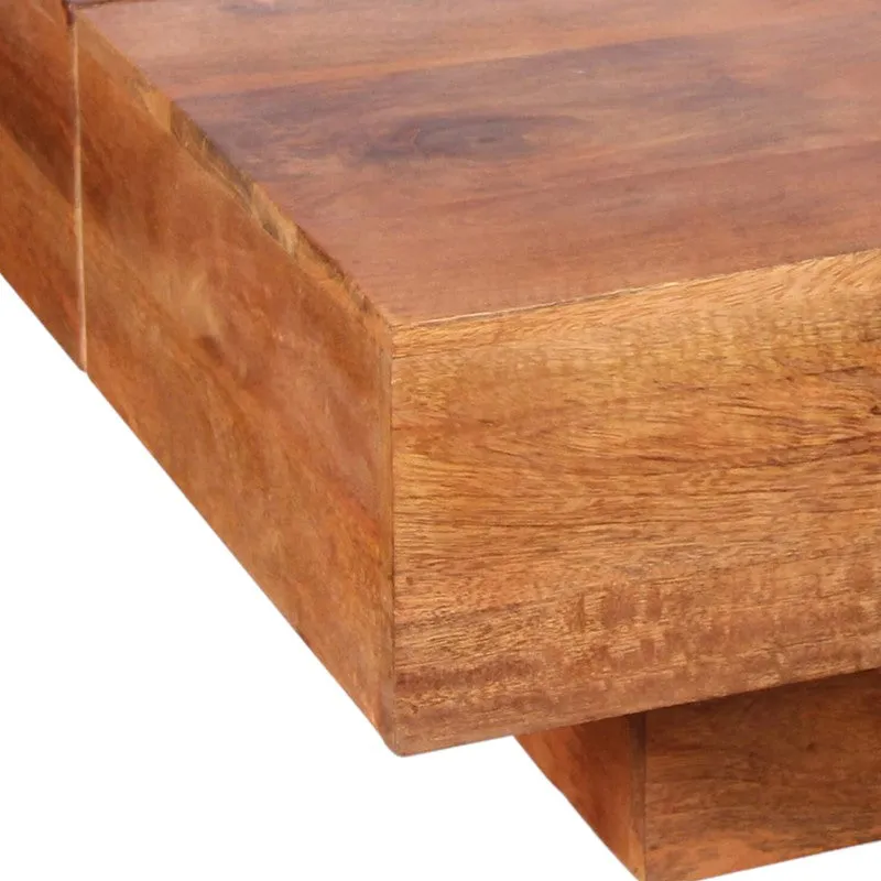 Tervon Sheesham Wooden Center Table - Brown media 6