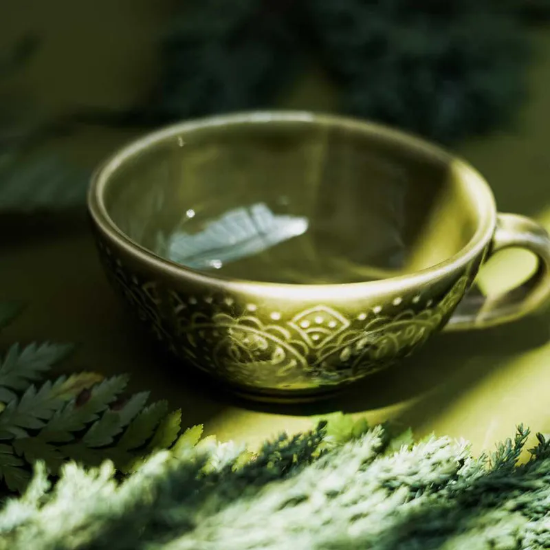Aspensa Handmade Cup & Saucer - 400 ML media 3