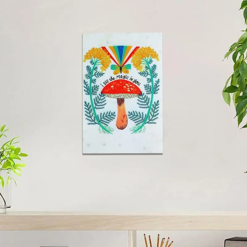 Mushroom Magic Marble Wall Accent media 1
