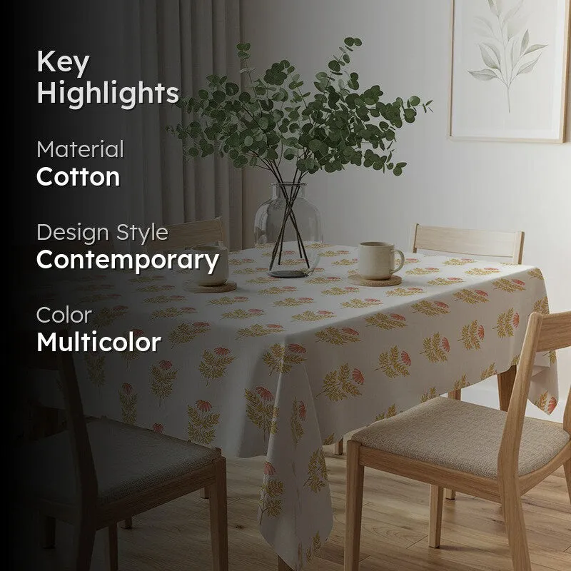 Urban Space Rosava Peach Cotton Table Cover media 2