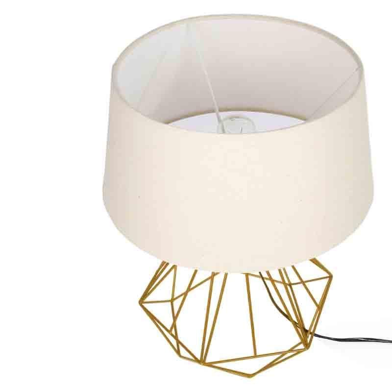 Diamond Dust Fabric Table Lamp - Gold,White media 5