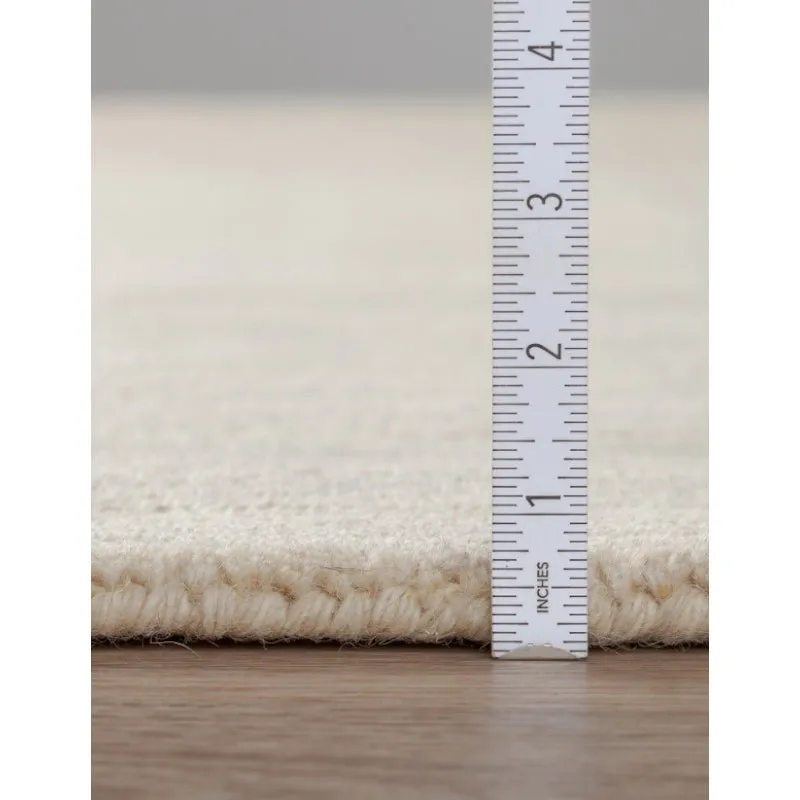Aylin Hand Woven Wool Rug - Beige media 9