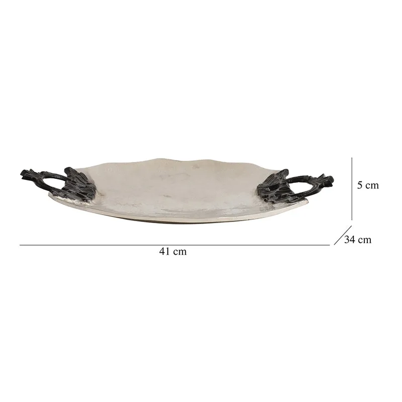 Ajira Round Aluminum Platter - Gold media 7