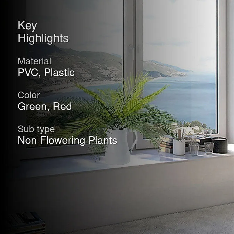 Faux Tropical Palm Bush (50 Cms) - Set Of Five media 2