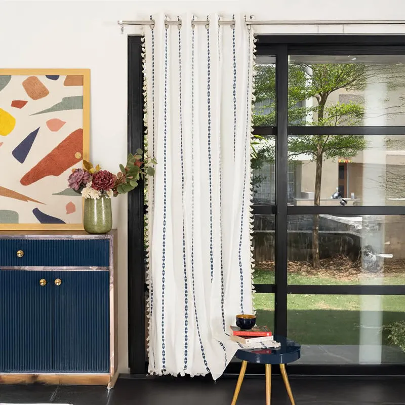Urban Space Katarina Curtain - Blue media 2