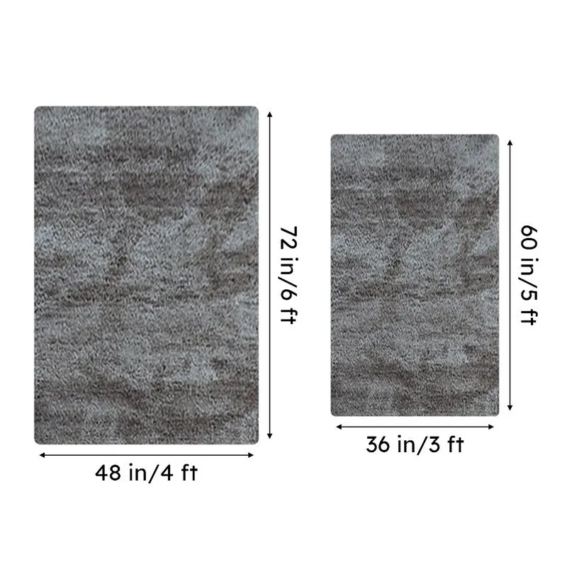 Nuo Luxe Micro Fiber Area Rug - Silver media 8