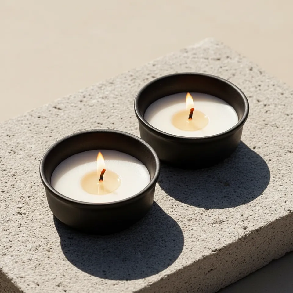 Amy Jasmine Scented Candle - Set Of Two media 1