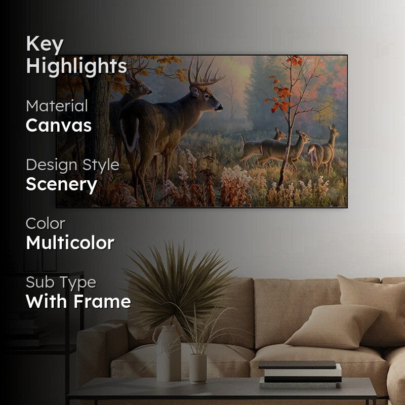 Antler Forest Wall Painting media 2