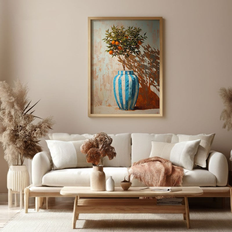 Floravo Canvas Wall Painting With Brown Frame