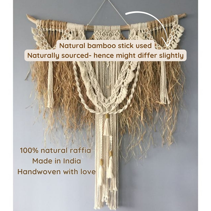 Willow Knot Macrame Raffia Wall Accent media 3