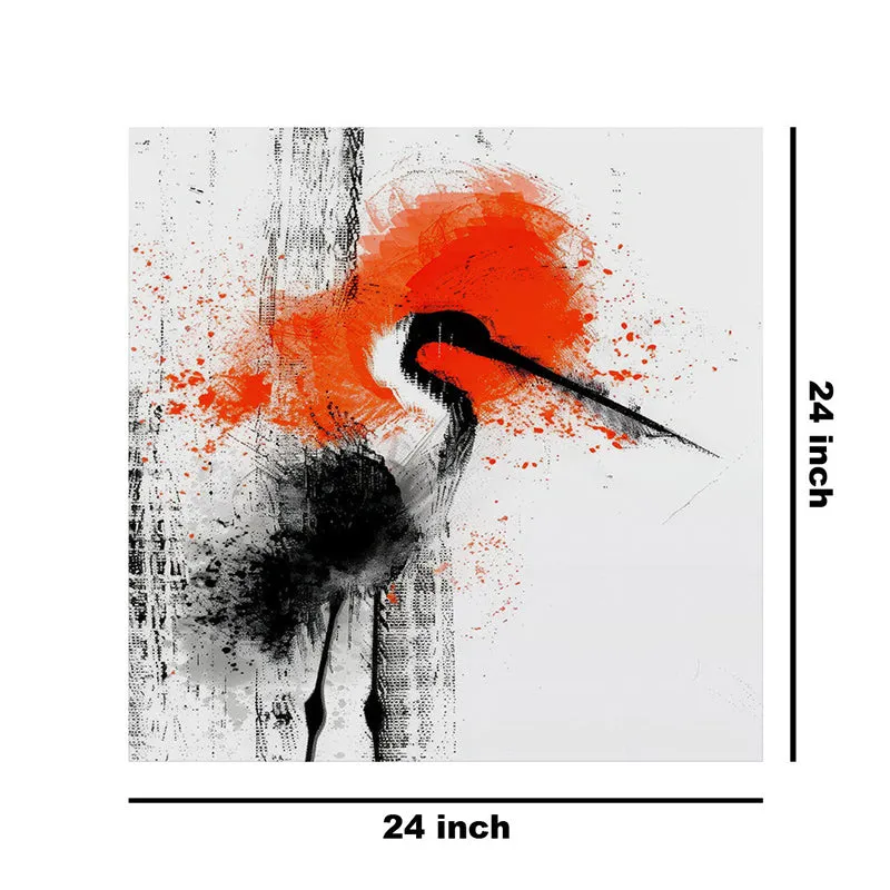 Long Beak Bird Poly Canvas Wall Painting media 9