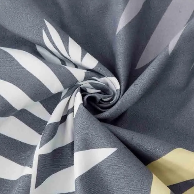 Autumnal Desire Bedsheet (Grey) - 130 GSM media 3