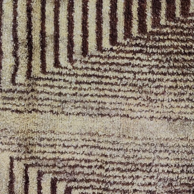 Quyren Abstract Micro Fiber Area Rug - Brown media 6