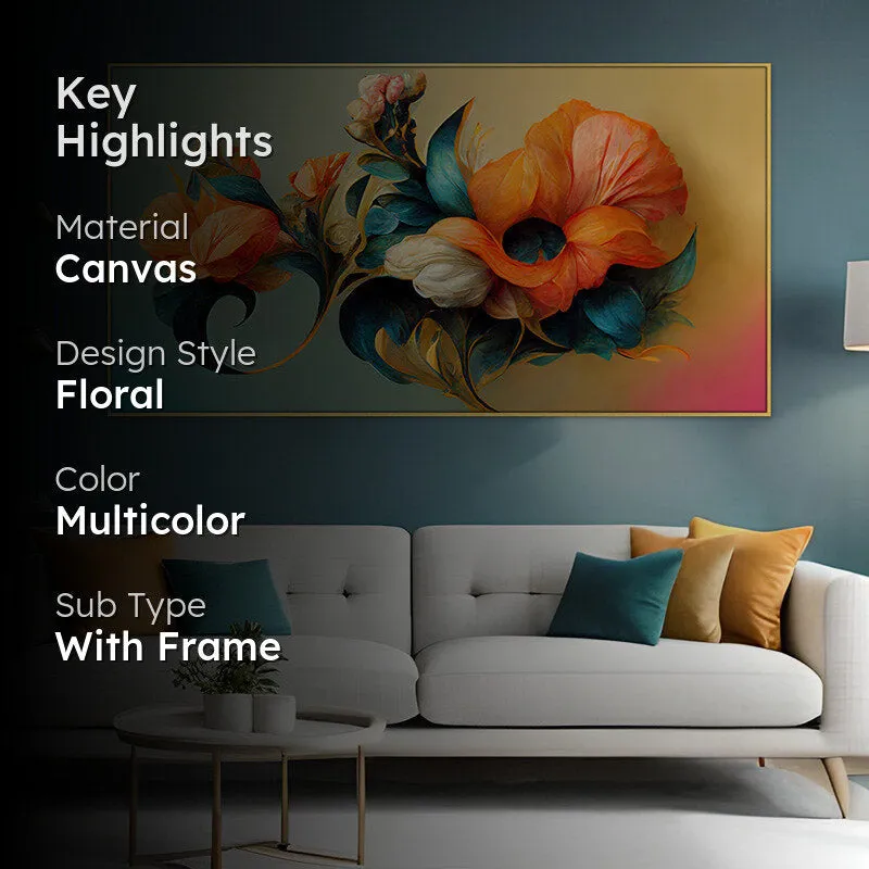 Noma Chrom Floral Wall Painting media 2