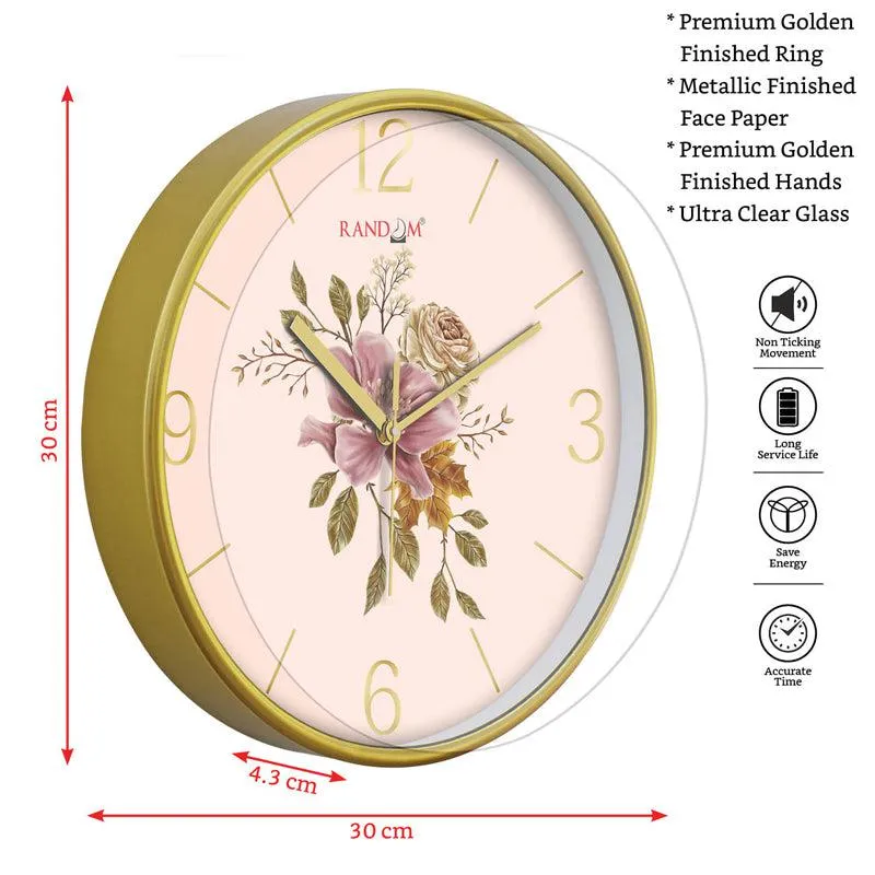 Leah Floral Wall Clock media 4