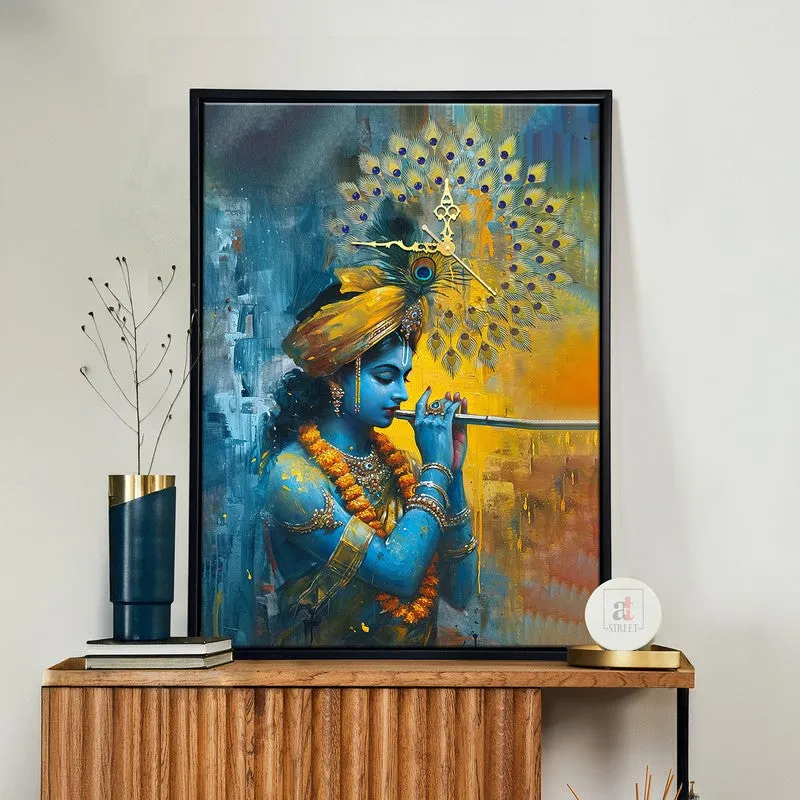 Madhava Wall Art With Clock media 1