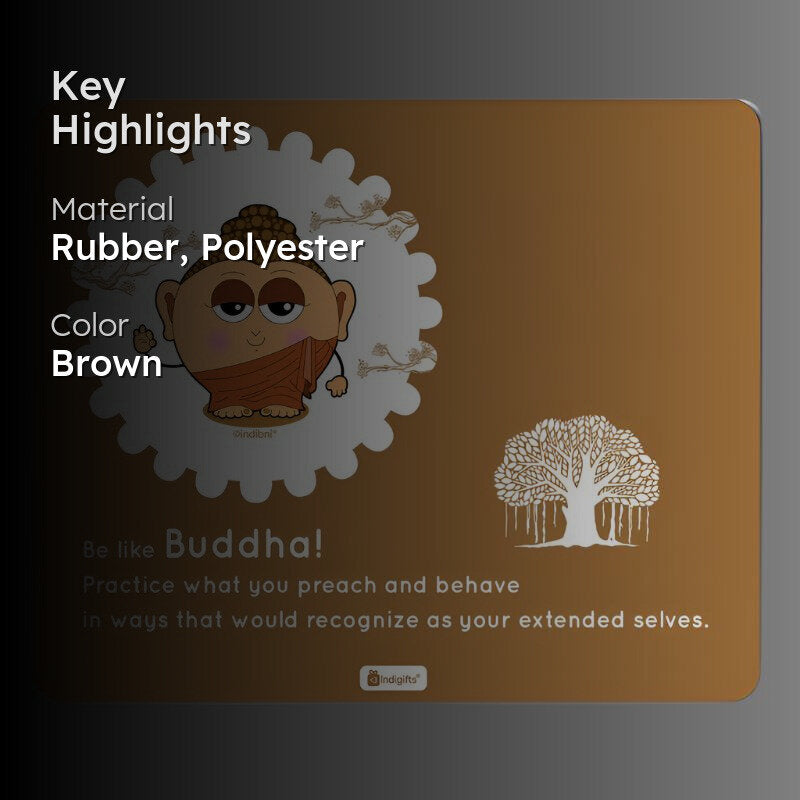Whimsy Cute Buddha Mouse Pad media 2