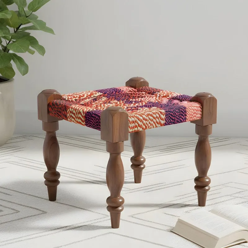 Ivaro Sheesham Wooden Bench - Multicolor media 1